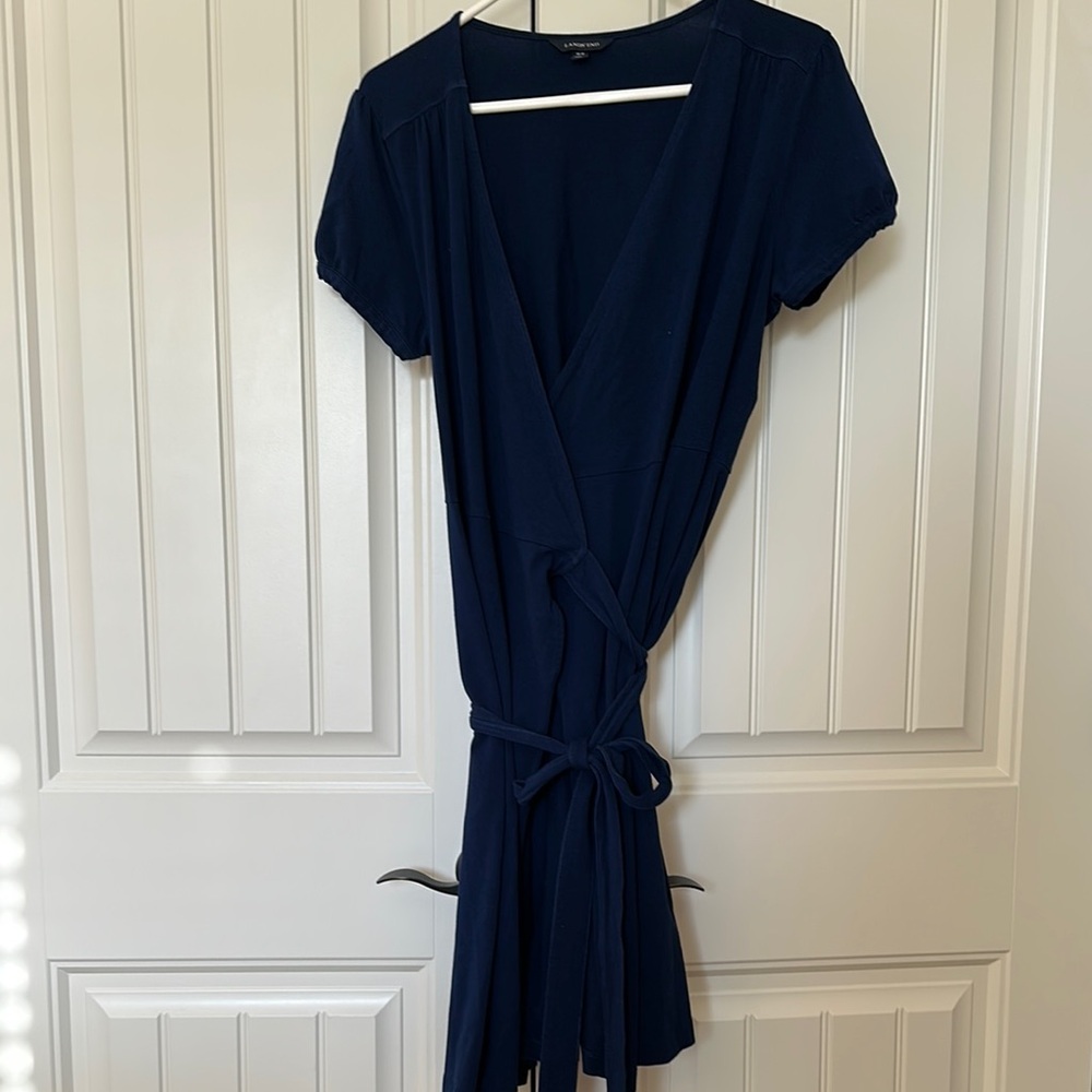 Navy Wrap Dress